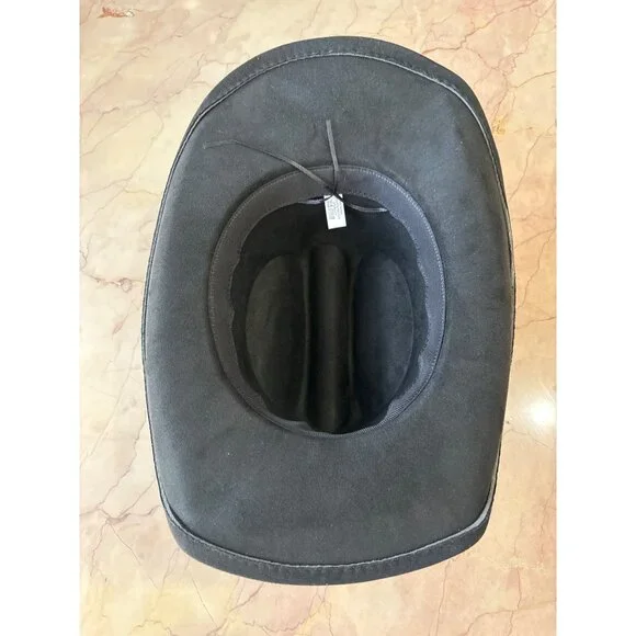 8 Other Reasons Gold Heart Cowboy Hat in Black One Size New Womens Western - Picture 7 of 9